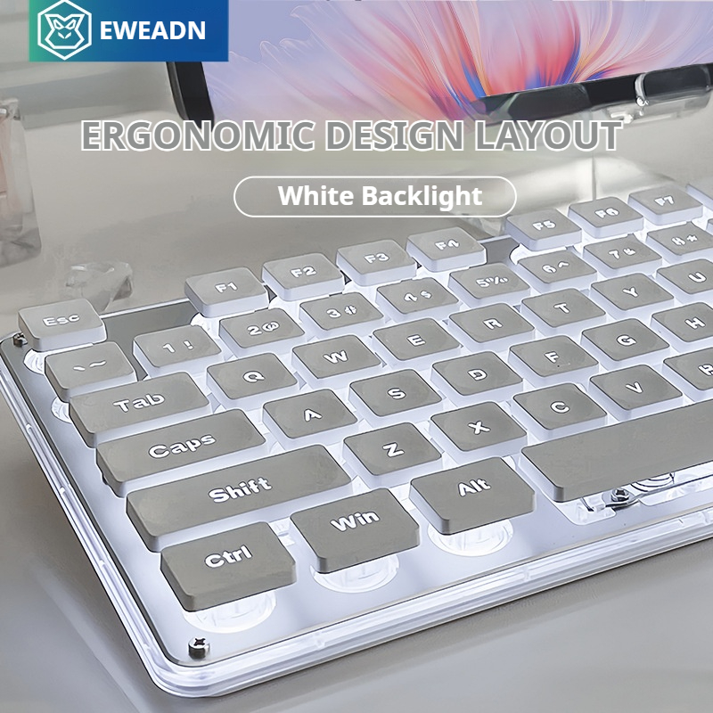 Gaming Keyboard And Mouse Wireless - EWEADN V3 Wireless Silent Office Tastatur-und