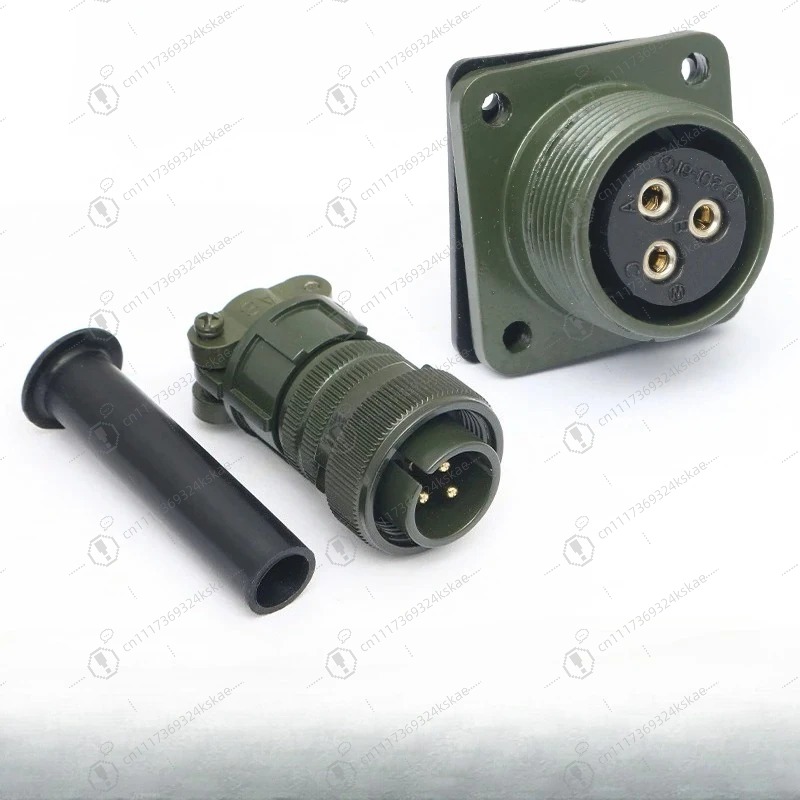 Aviator Connector Kit - 3-poliges wasserdichtes Luftfahrt-Steckverbinder-Set MS5015, MS3102A16-10P Stecker