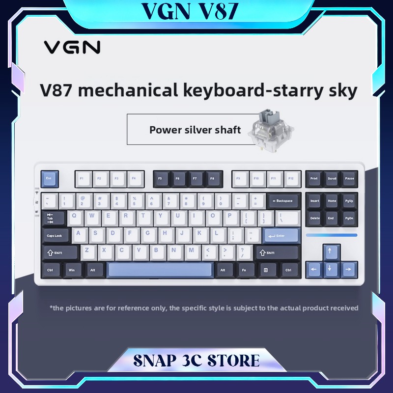 Gaming Keyboard Thocky - VGN V87 TKL Kabellose Mechanische Tastatur