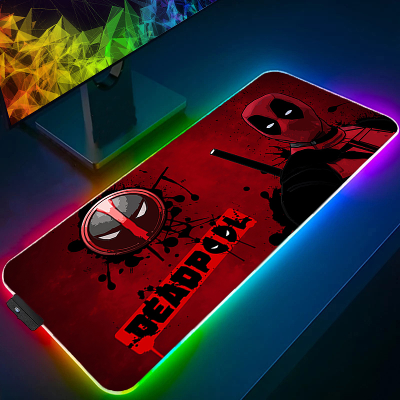 Gaming Keyboard Nearby - LED Mauspad Gaming Hintergrundbeleuchtung Lock Edge