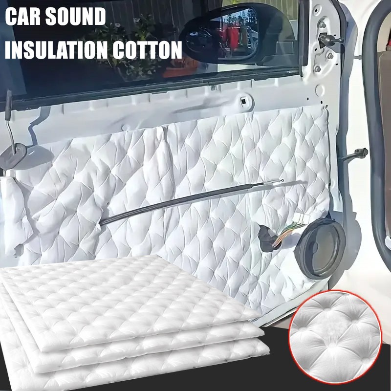 Foam Dampener Sheet - Selbstklebende Schallabsorbierende Baumwollmatte Studio-Schaumstoffmatte Weiße Akustikschaumplatten