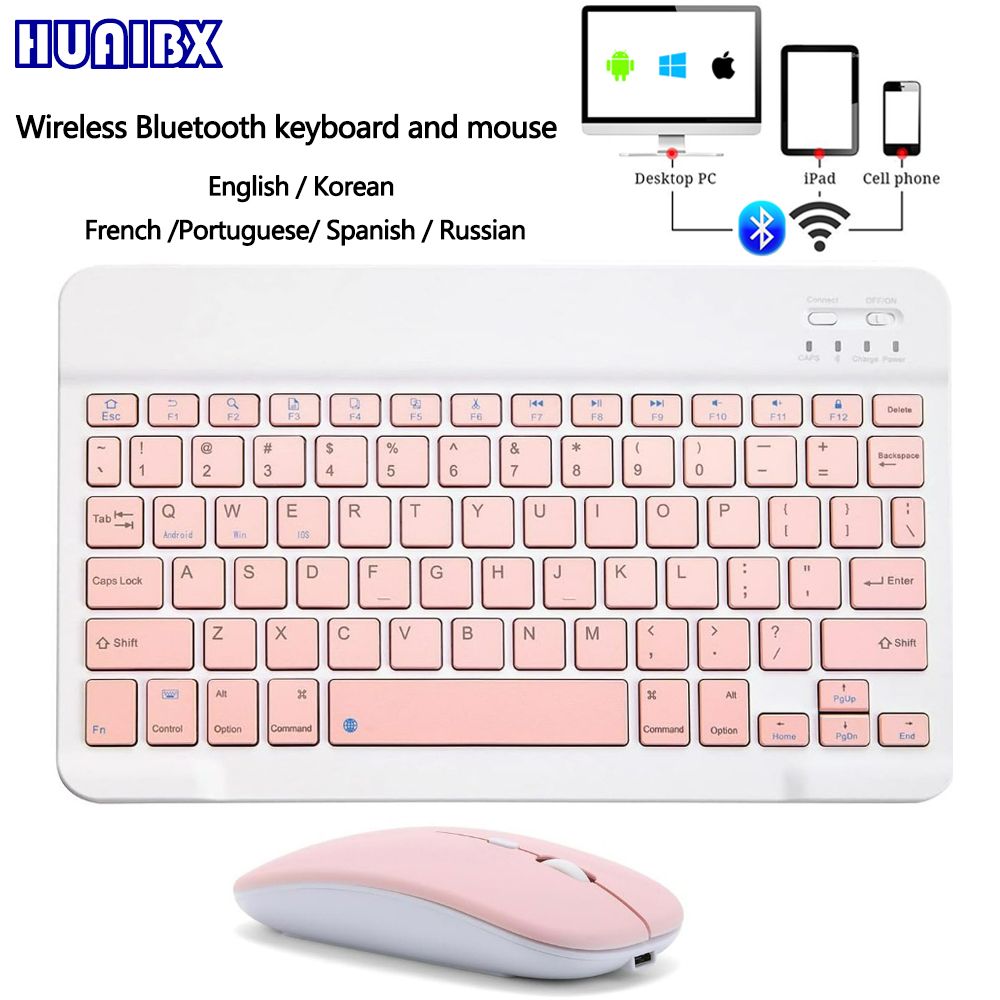 Gaming Keyboard And Mouse Wireless - 10-Zoll-Wireless-Bluetooth-Mini-Tastatur für iPad, Telefon, Tablet, tragbare