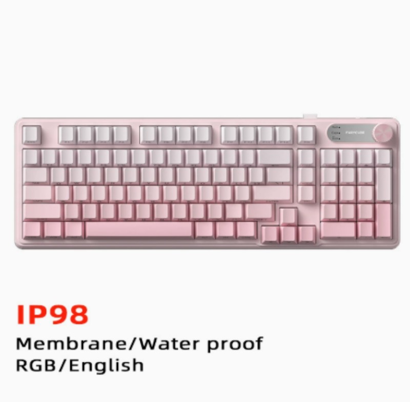 Gaming Keyboard Ip98 - IP98 FURYCUBE Kabelgebundene Gaming-Membrantastatur RGB Transluzente