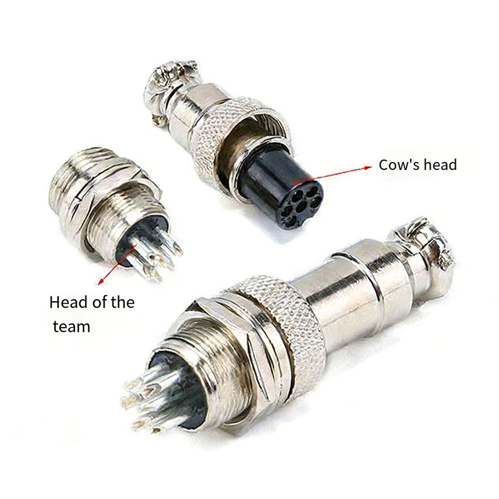Aviator Connector Kit - 5er-Set GX16 2/3/4/5-poliger Luftfahrtstecker – Adapter