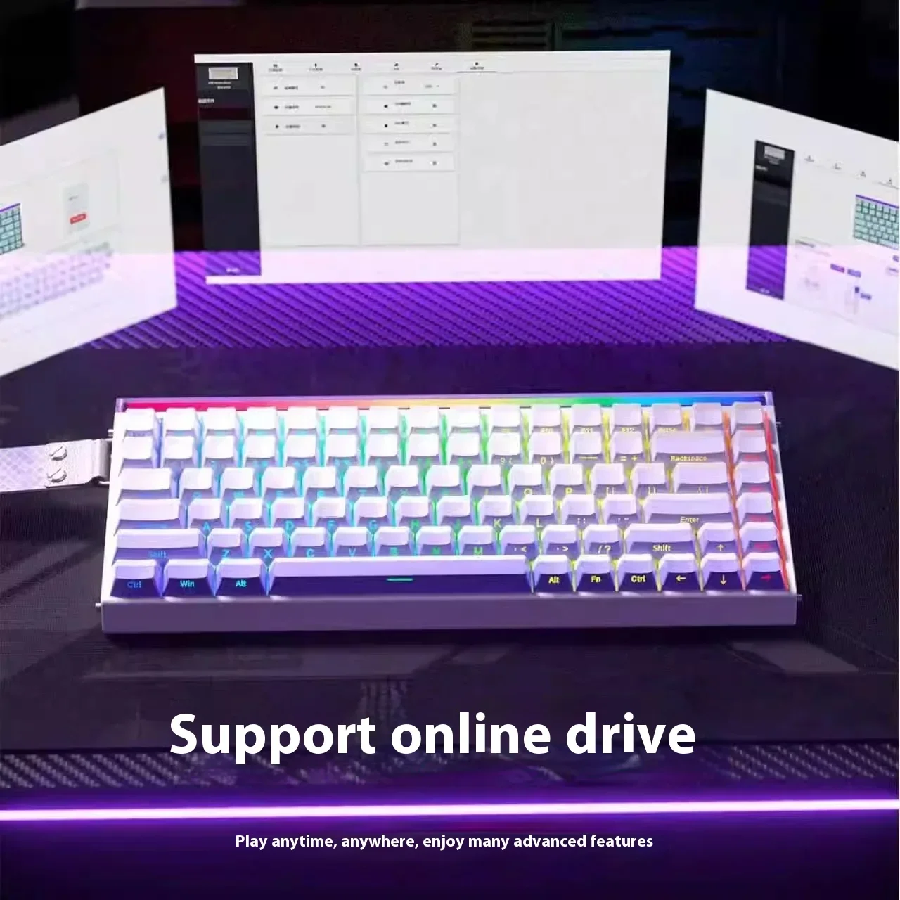 Gaming Keyboard Hot Swappable - Aula Hero84 Er Magnetische Tastatur Wired