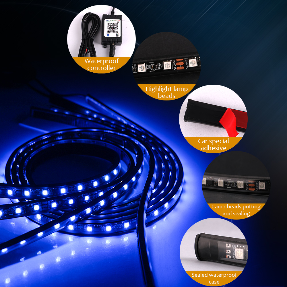 Neon LED RGB Auto Under glow B – Rgb Underglow Strip Bewertung und Preis