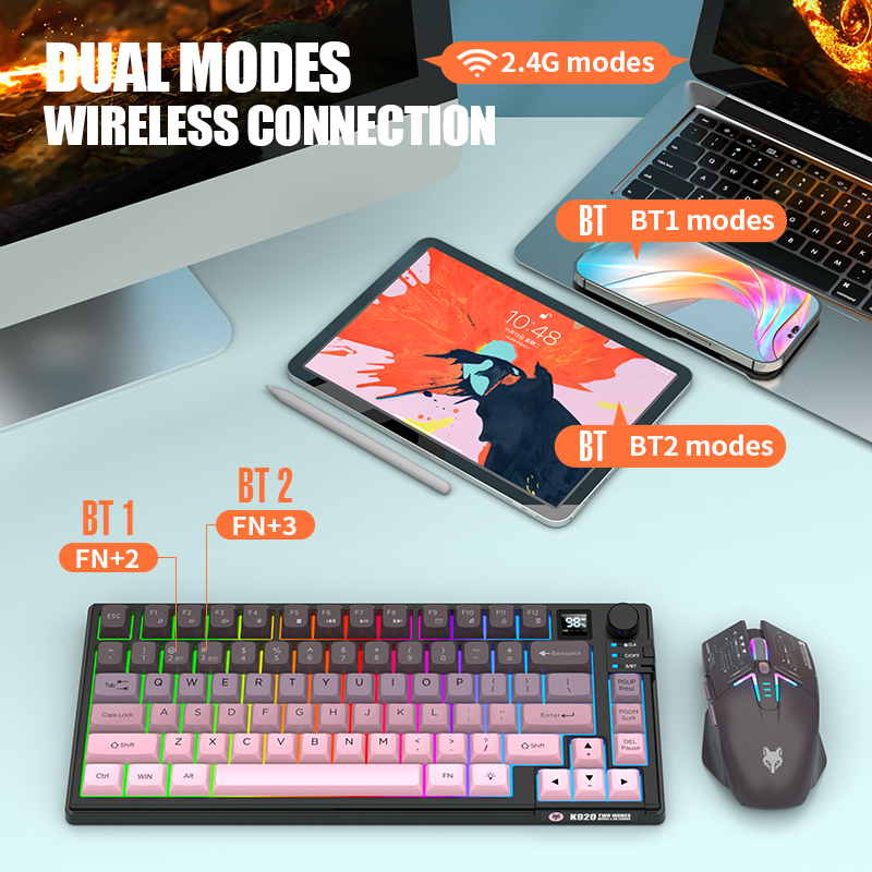 Dual-Mode 2,4G Bluetooth Wirel – Gaming Keyboard And Mouse Wireless Bewertung und Preis