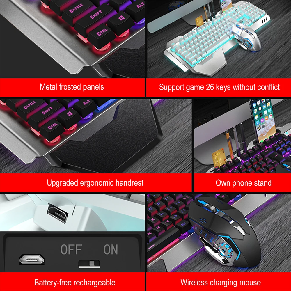 K680 wiederauf ladbare 2,4g dr – Gaming Keyboard And Mouse Wireless Bewertung und Preis