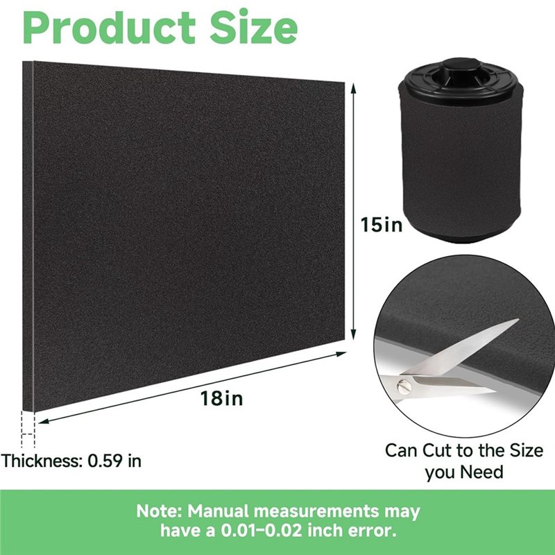 Luftfilter-Ersatz für ATV, UTV – Polyurethane Foam Sheet Bewertung und Preis