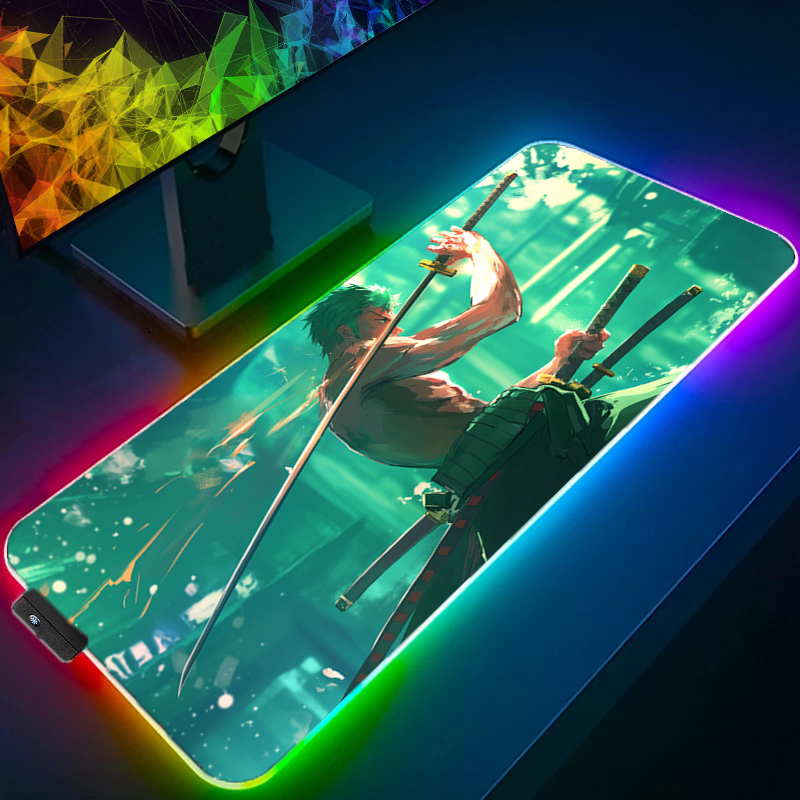 ONE PIECE Zoro Mauspad RGB Gam – Gaming Keyboard Nearby Bewertung und Preis