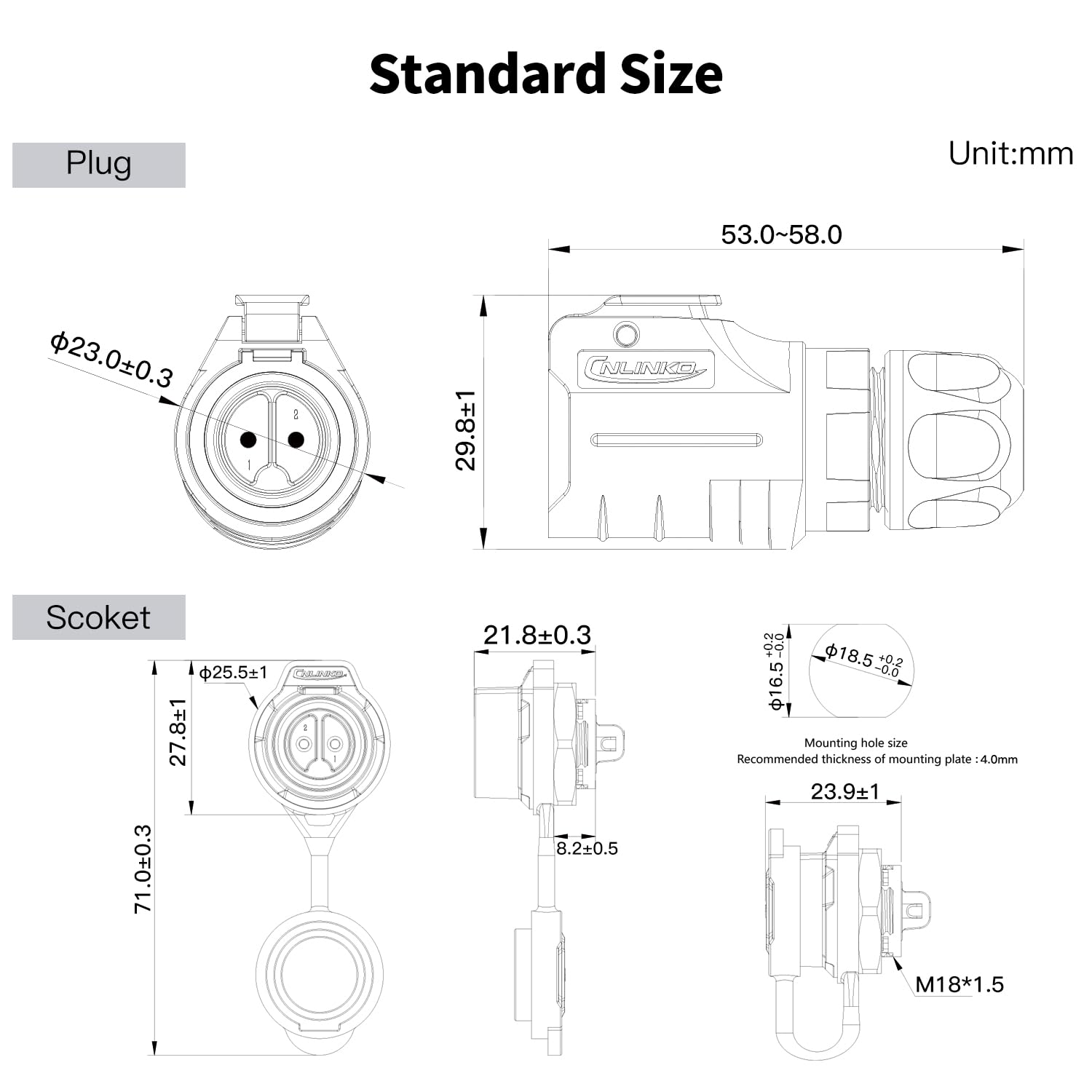 CNLINKO LP-16 Rundsteckverbind – Aviator Connector Kit Bewertung und Preis